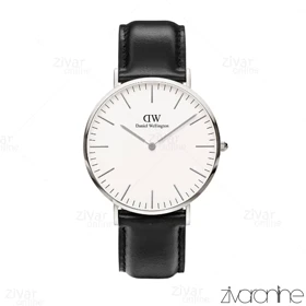 ساعت دنیل ولینگتون مردانه بند چرمی صفحه سفید 103541