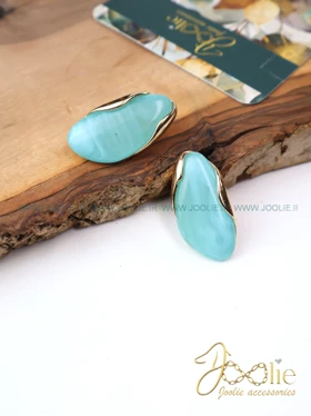 گوشواره زنانه مینا کاری مدل مهتاب کد E1178