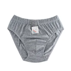 شورت مردانه پنبه ملانژ برند راکون طوسی 90207