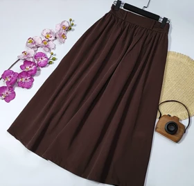 دامن مدل نغمه کد 50261 (قهوه ای)
