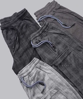 شلوار پارچه ای چهارخانه و کمر کش 1103