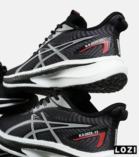 کفش کتانی مردانه مشکی سفید ASICS GEL-KAYANO 30