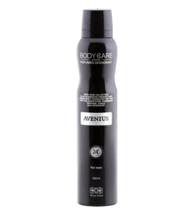 اسپری بدن مردانه بادی کر مدل اونتوس Body Care Aventus حجم 200 میل
