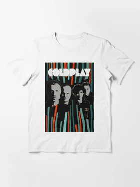 تیشرت گروه موسیقی ColdPlay تیشرت کلدپلی طرح Alternative Band Rainbow Poster