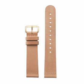 بند چرم تریوا مدل Tan Classic-gold
