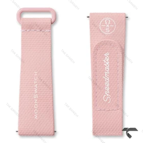 بند رابر امگا سواچ ماموریت به ونوس یا زهره صورتی سفید Swatch-Strap-10736-U