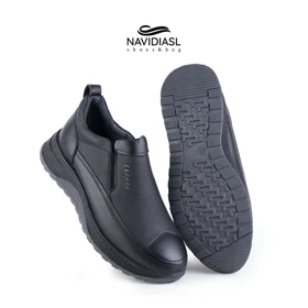 کفش مردانه چرم اسپورت طبی کد 7056021