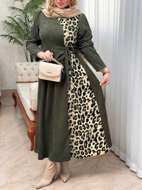 پیراهن کبریتی پلنگی 3429