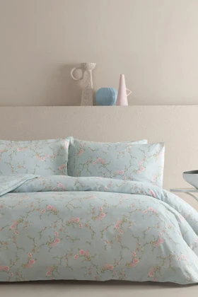 سرویس روتختی دو نفره Dormy Home مدل Darya پنبهای - سبز مریمگلی