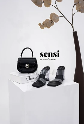 صندل طلقی شیشه ای پاشنه‌بلند