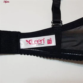 سوتین زنانه لین مدل کاپ‌دار فنردار مشکی کد 4680-702