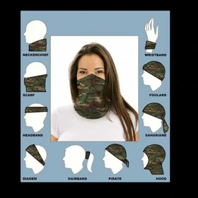 اسکارف و دستمال سر و گردن فلورال مدل 8690