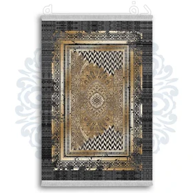 فرشینه از جنس پارچه هازان مخمل ترک طرح کلاسیک برند دفه کد DK 29