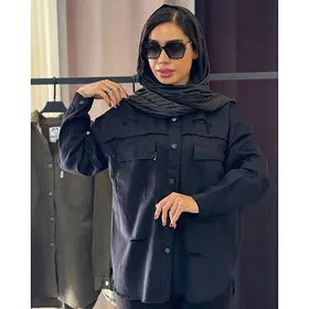 شومیز کتان زنانه زاپ‌دار