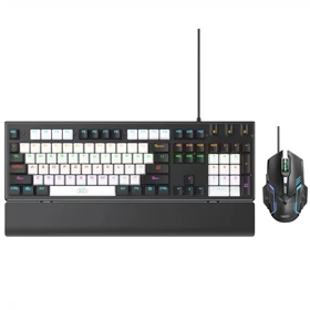 ست گیمینگ موس و کیبورد سیمی با نورپردازی RGB ایکس او KB-06