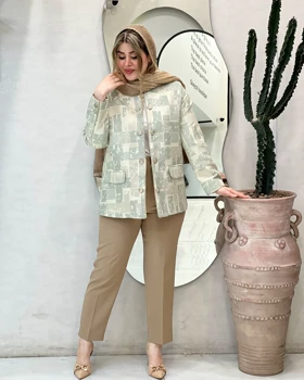 کت ژاکارد تاجلی