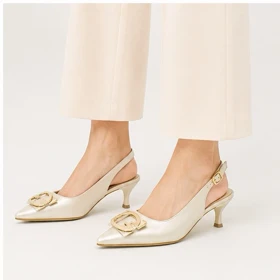 کفش مجلسی زنانه پاشنه‌دار 5 سانت مدل 400941 _ sandal valentino