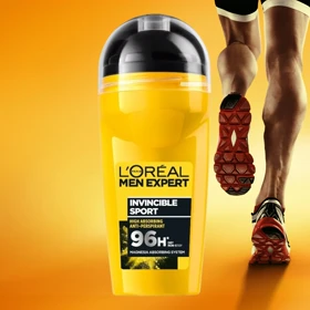 رول ضد تعریق مردانه لورآل, مدل Invincible Sport 96H حجم 50ml