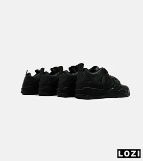 کتانی ساق‌دار مردانه و زنانه مشکی Nike air jordan 4