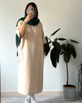 مانتو کفتان لینن مهتاب