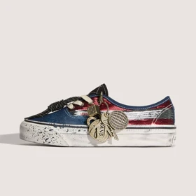 ونس آتنتیک پولکی آبی قرمز/ Vans authentic 44dx noirfonce