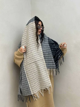 شال رو دوخت ریش دار