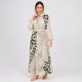 پیراهن ساحلی زنانه دامن پلیسه