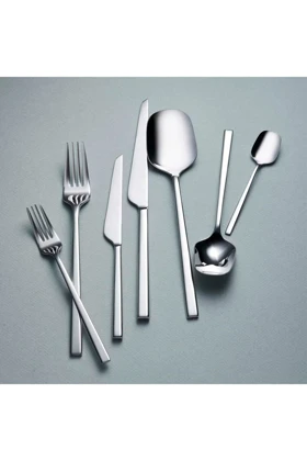 ست قاشق چنگال و کارد KORKMAZ مدل A2143 استیل - سفید