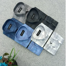 پیراهن طرحدار مردانه قواره ازاد ( قواره کلاسیک ) _ استین بلند