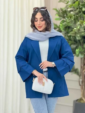مانتو برش هلالی دو جیب آرزو