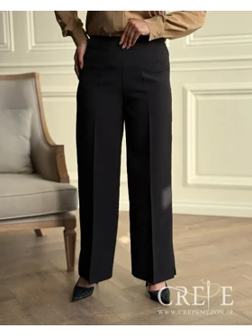 شلوار لینن بزیاق دمپا چاک‌دار قد 106