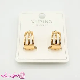 گوشواره حلقه‌ای پهن ژوپینگ طرحدار