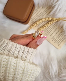 انگشتر طرح طلا ژوپینگ ماه پوش