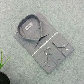 پیراهن ساده تک‌رنگ قواره کلاسیک استین بلند_ پارچه فلورا درجه یک