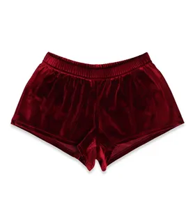 ست تاپ و شورتک مخمل Neev نیو کد 4605 زرشکی Wine