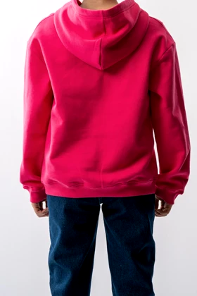 هودی بیسیک کلاه دار چاپی زنانه