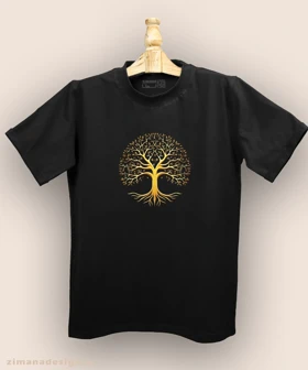 تیشرت مردانه و زنانه طرح درخت زندگی کد 958