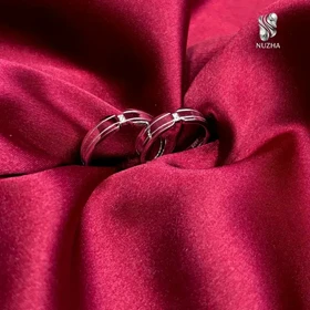 حلقه ست نقره زنانه ومردانه کدhs1029