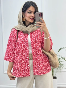 مانتو شومیزی پرگل