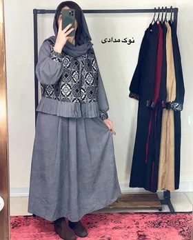 پیراهن و وست سوزن دوزی