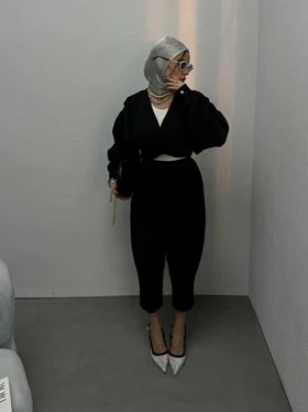 ست بلوز و شلوار یقه هفت