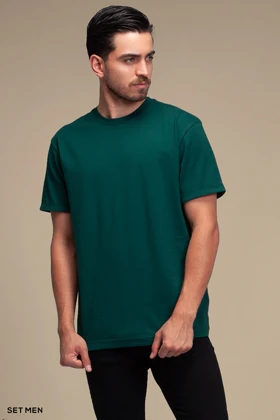 تیشرت مردانه یقه گرد آستین کوتاه