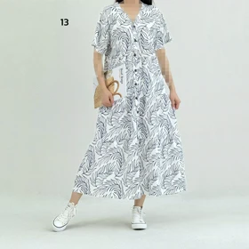 پیراهن زنانه بلند میکس