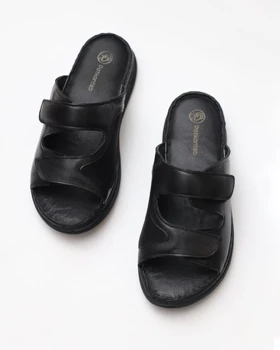 صندل زنانه طبی چرم طبیعی پاتکان کد 924