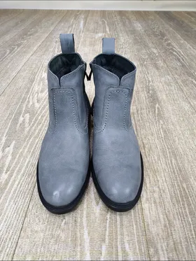 کفش نیم بوت طوسی چرم 3020