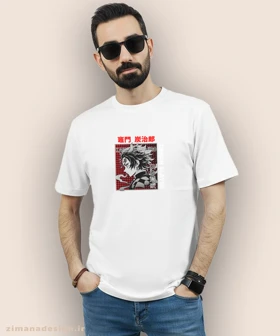 تیشرت مردانه و زنانه طرح شیطان کش شخصیت تانجیرو کد 937