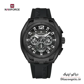 ساعت مچی مردانه سه موتور برند نیوی فورس مدل NF 8063 بند رابر