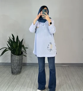 مانتو جلو بسته سپیدار