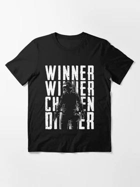 تیشرت بازی Pubg | تیشرت پابجی طرح PUBG - Winner Winner Chicken Dinner پابجی کد 160024