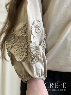 شومیزآستین چین‌دار